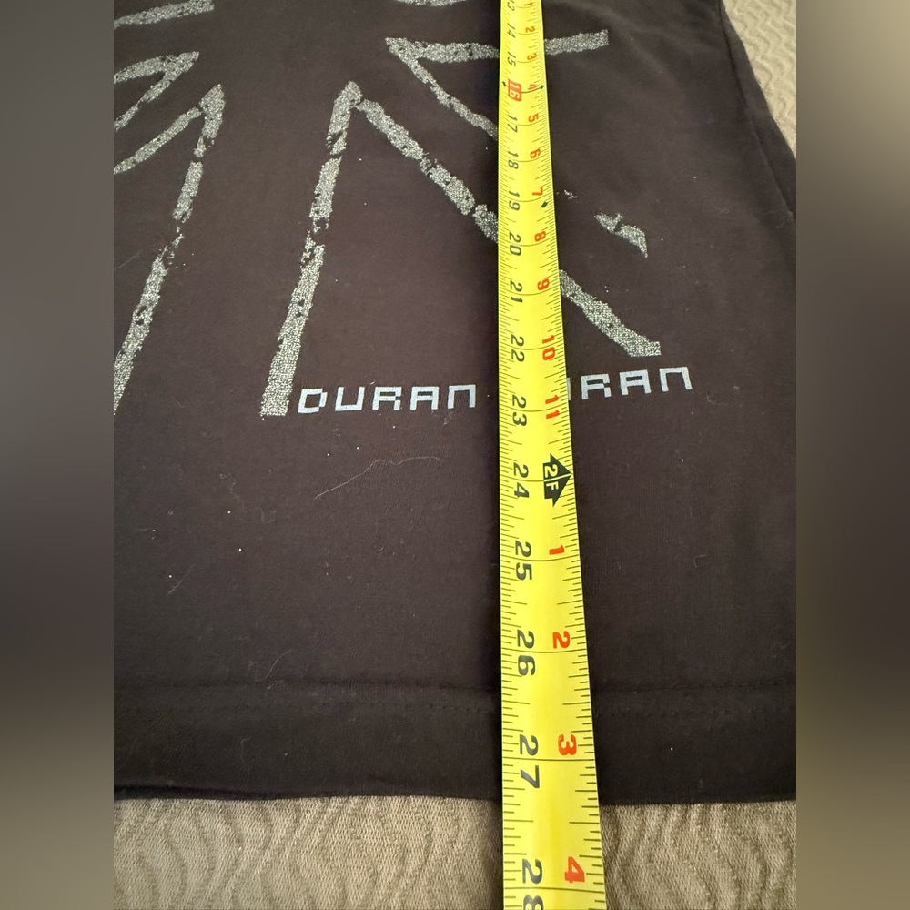 🆕 Duran Duran concert tour muscle tee shirt distressed look Union Jack 🇬🇧 Y2K - Picture 8 of 9